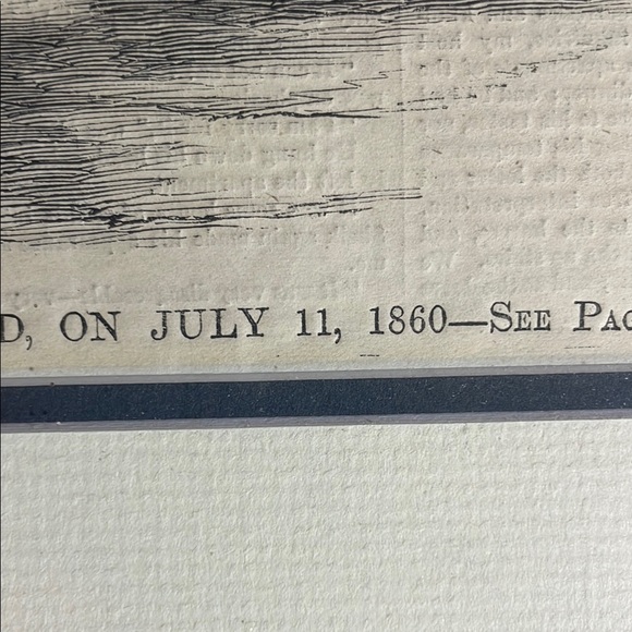 Staten Island NY History! Framed Antique Original Harper’s Weekly Cover - Picture 3 of 4
